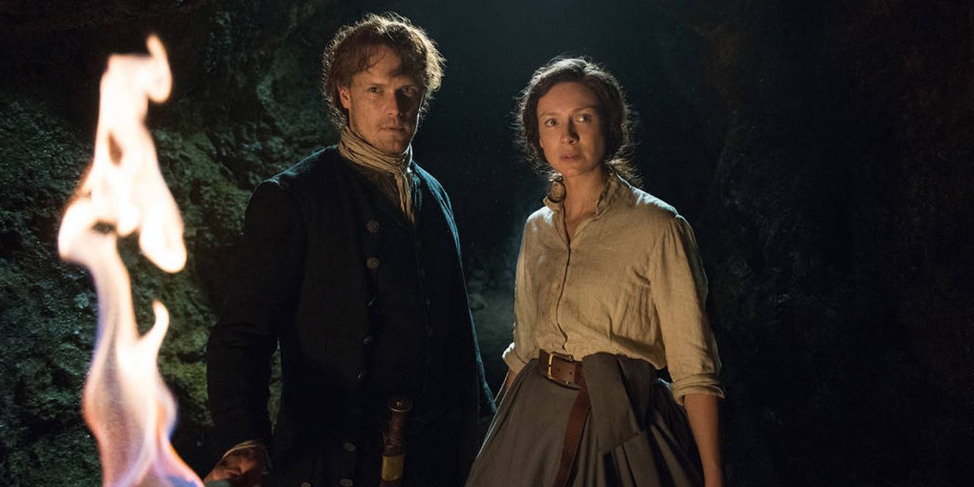 Claire and Jamie in the Outlander season 3 finale