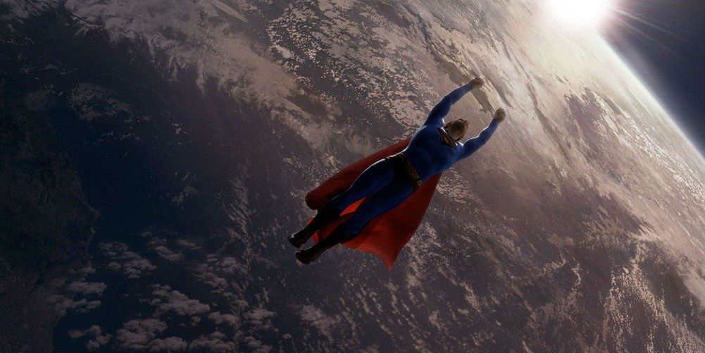 Superman Returns - flying in space