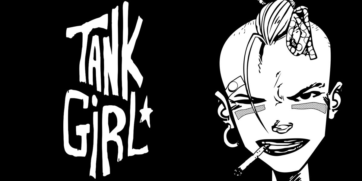 Tank Girl artwork by Jamie Hewlett