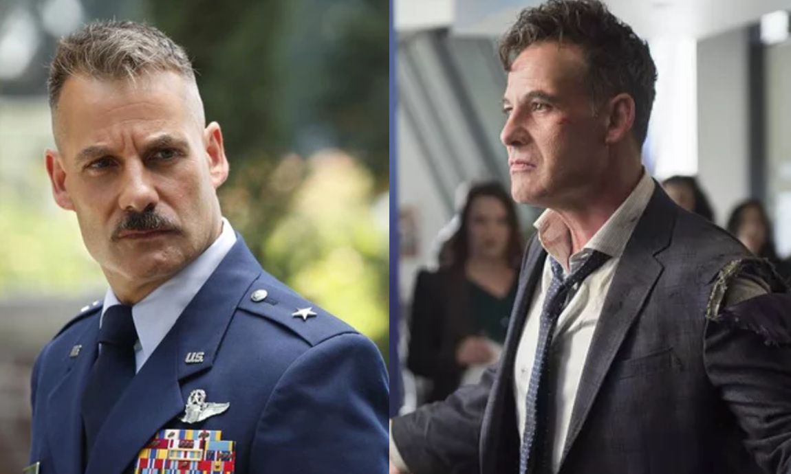 Adrian Pasdar as Glenn Talbot in Agents of SHIELD and Morgan Edge in Supergirl
