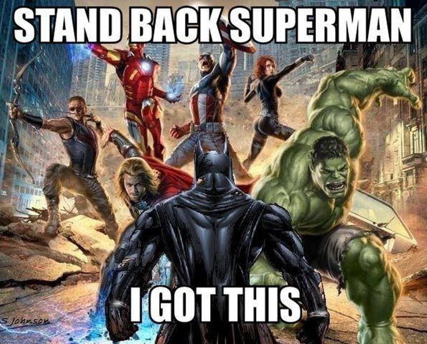 man of steel vs avengers meme