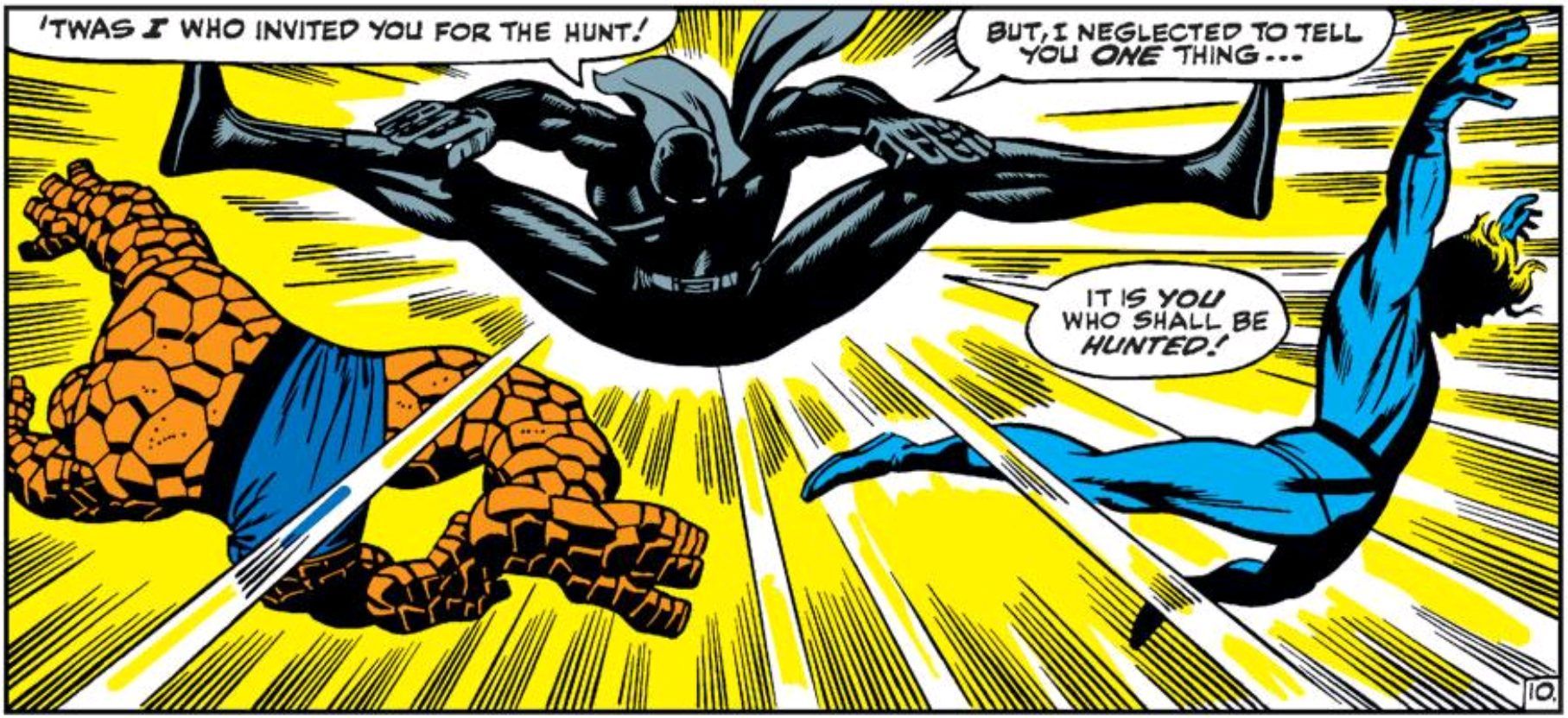 Black Panther Fantastic Four Fight
