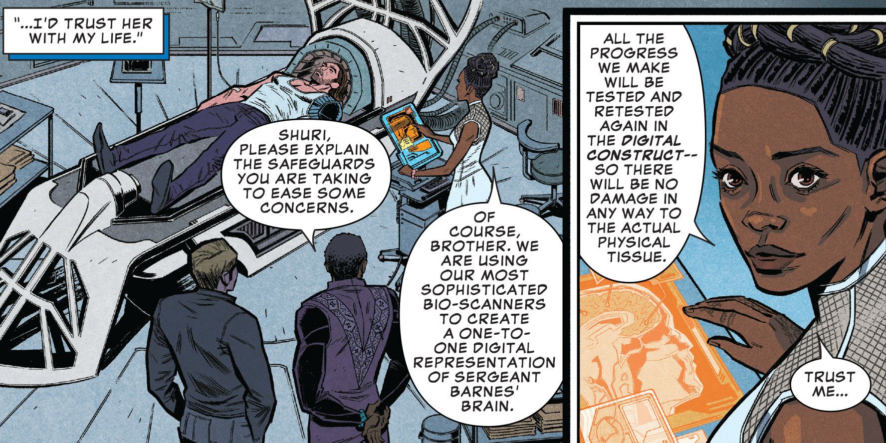 Bucky Barnes in Avengers Infinity War prelude 1