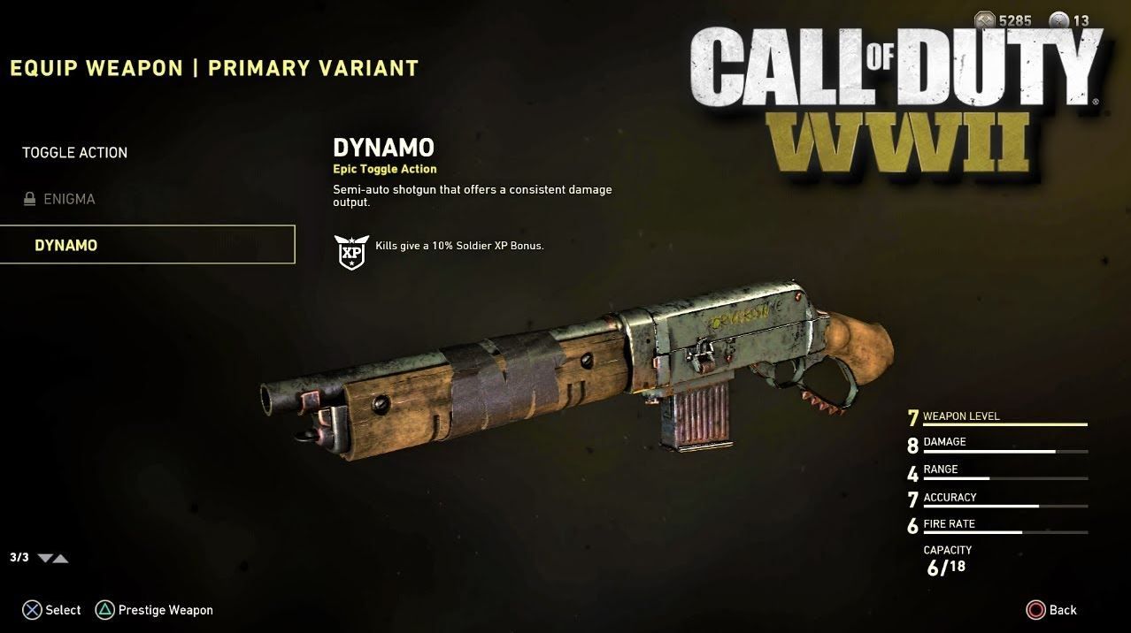 Call of Duty World War II Shotgun