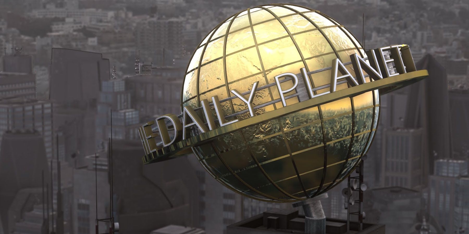 The Daily Planet sign in Metropolis