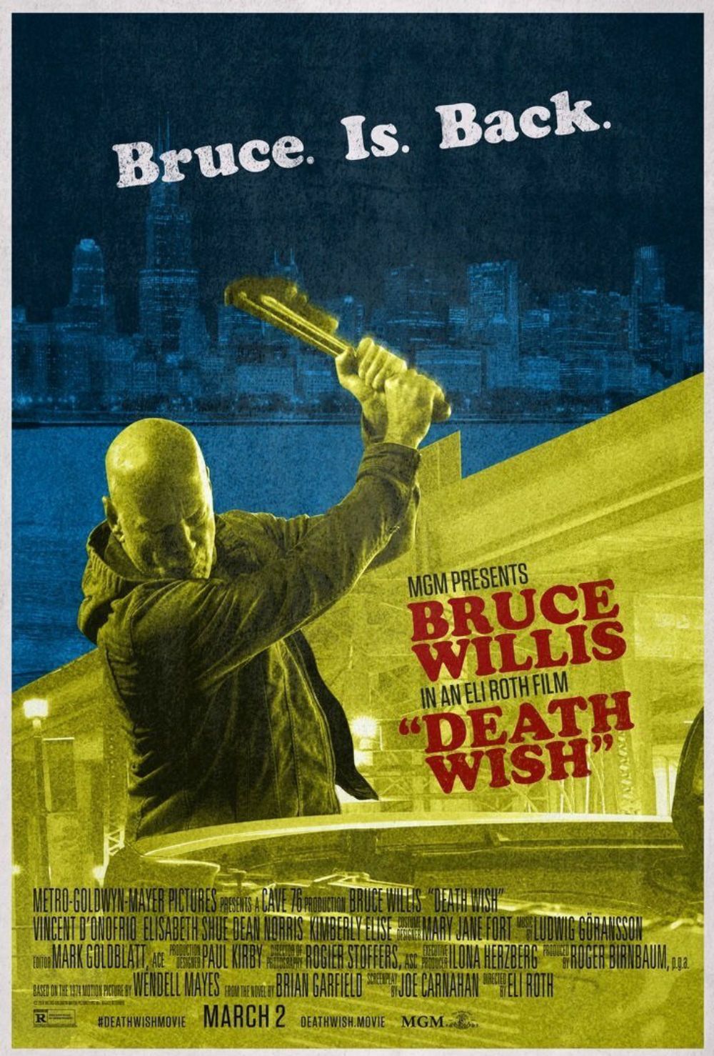Death Wish Retro Poster Claims Bruce Willis Is Back