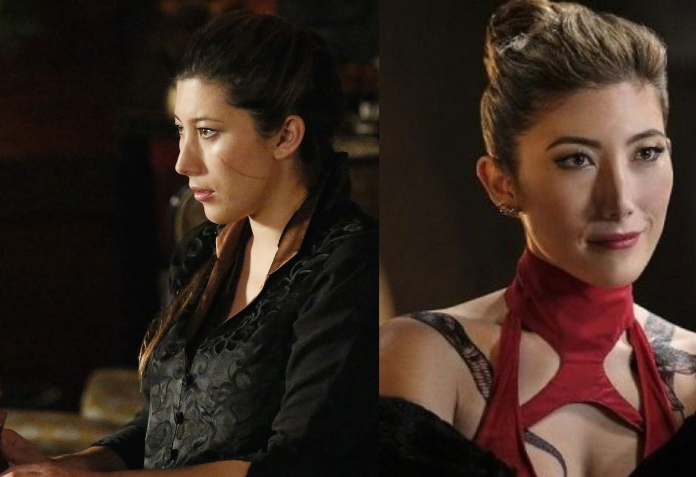 Dichen Lachman as Jiaying in Agents of SHIELD and Roulette in Supergirl