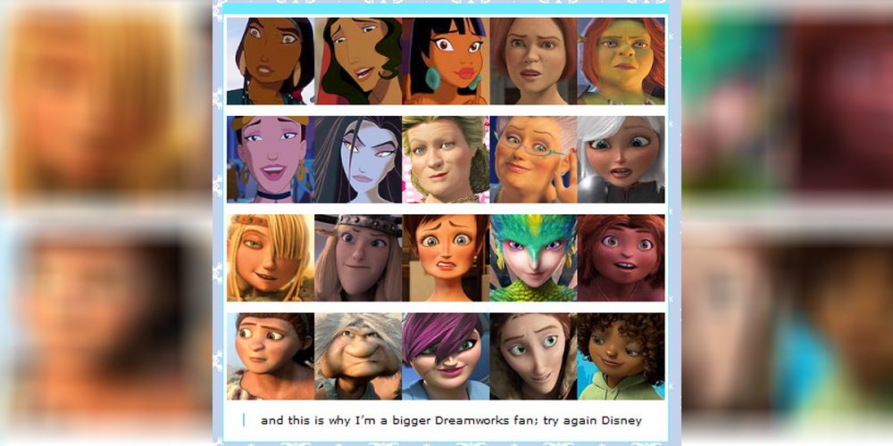 Disney vs Dreamworks memes diversity