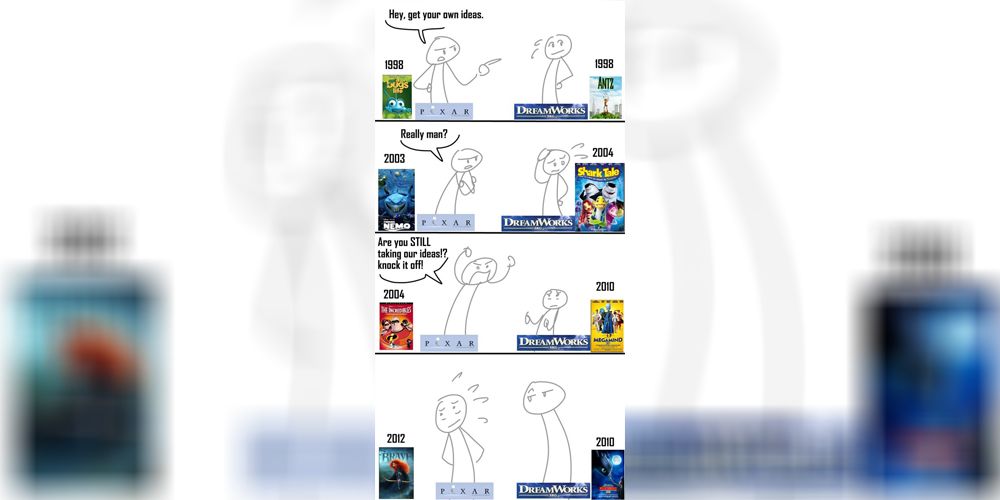 Disney vs Dreamworks memes plagiarism