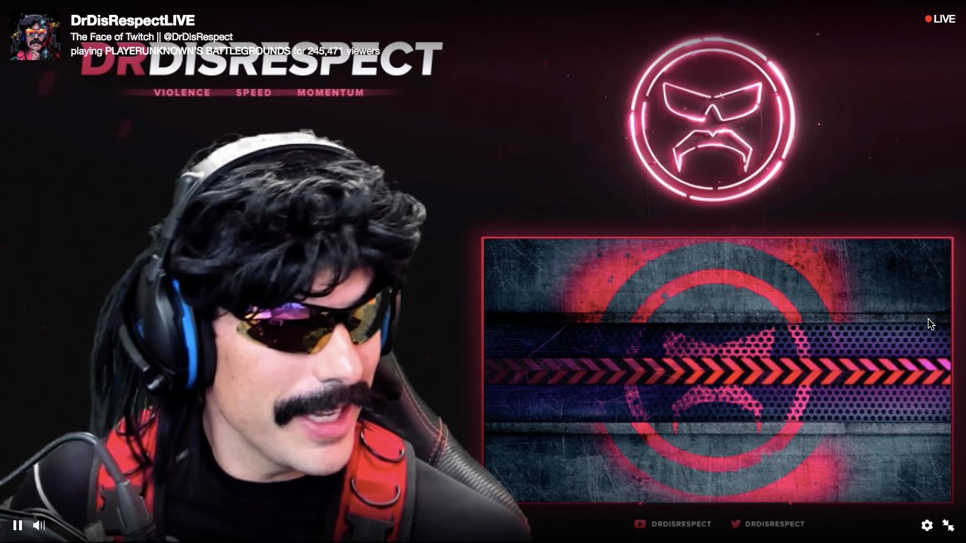 Dr. Disrespect’s Twitch Channel is Back After E3 Ban