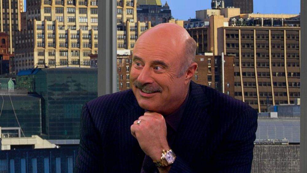 Dr Phil being interviewed
