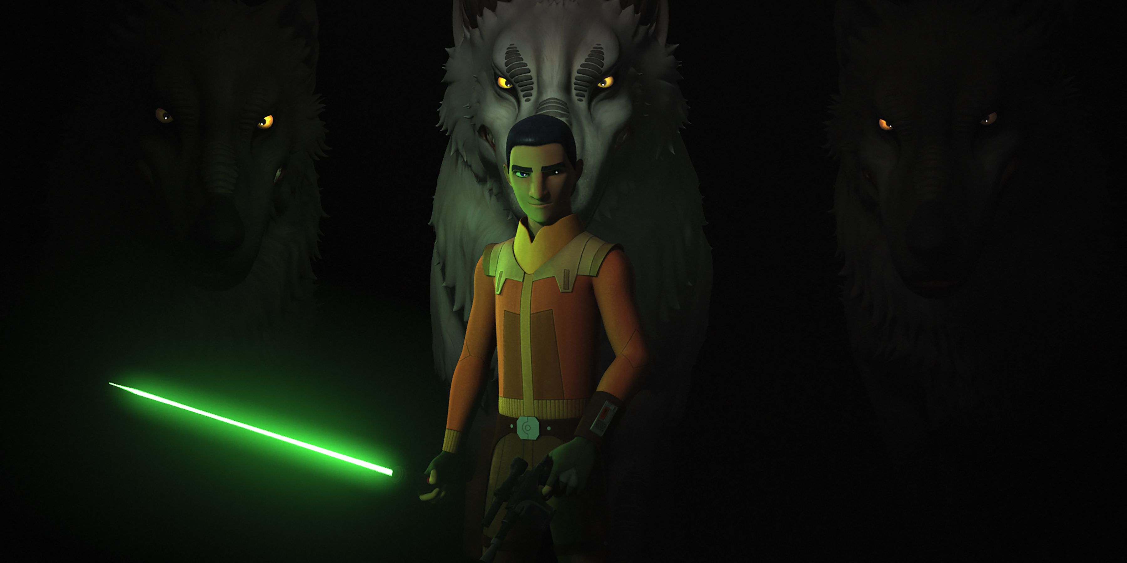 Ezra Bridger and the Loth Wolves in Star Wars Rebels Finale 