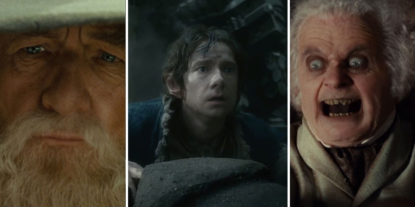 Gandalf Bilbo and Old Bilbo