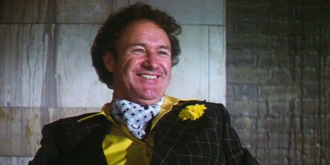 Gene Hackman as Lex Luthor with hair in Superman The Movie