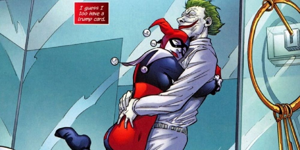 Harley Hugging The Joker