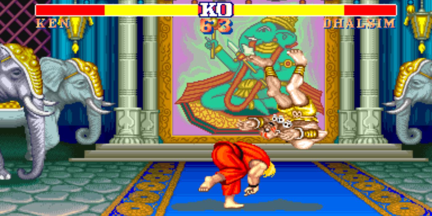 Ken vs Dhalsim Street Fighter II