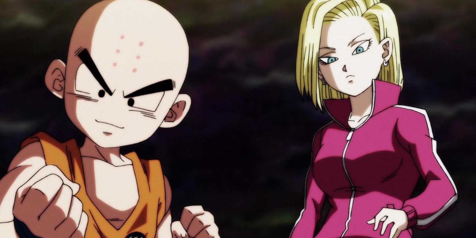 Krillin and Android #18 in the Tournament of Power