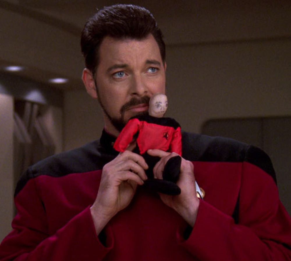 Jonathan Frakes as Commander Riker in Star Trek: The Next Generation