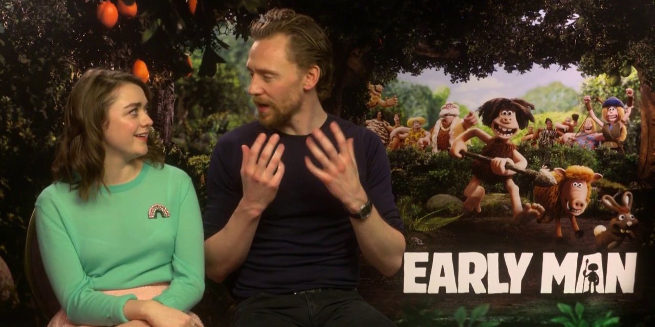 Maisie Williams and Tom Hiddleston Early Man Interview