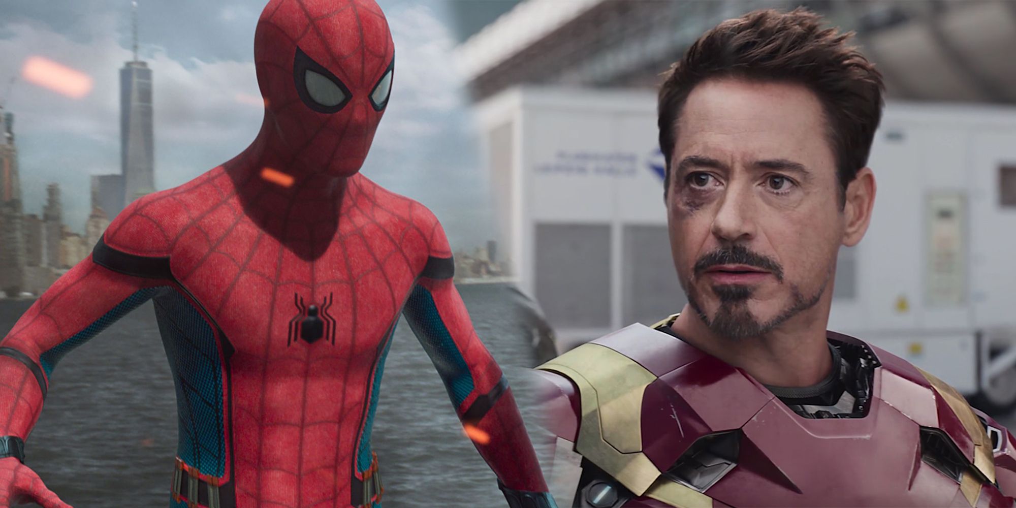 Spider-Man and Iron Man in the MCU.