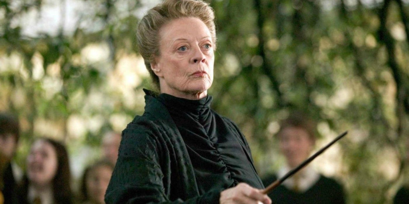 McGonagall raises her wand in Harry Potter