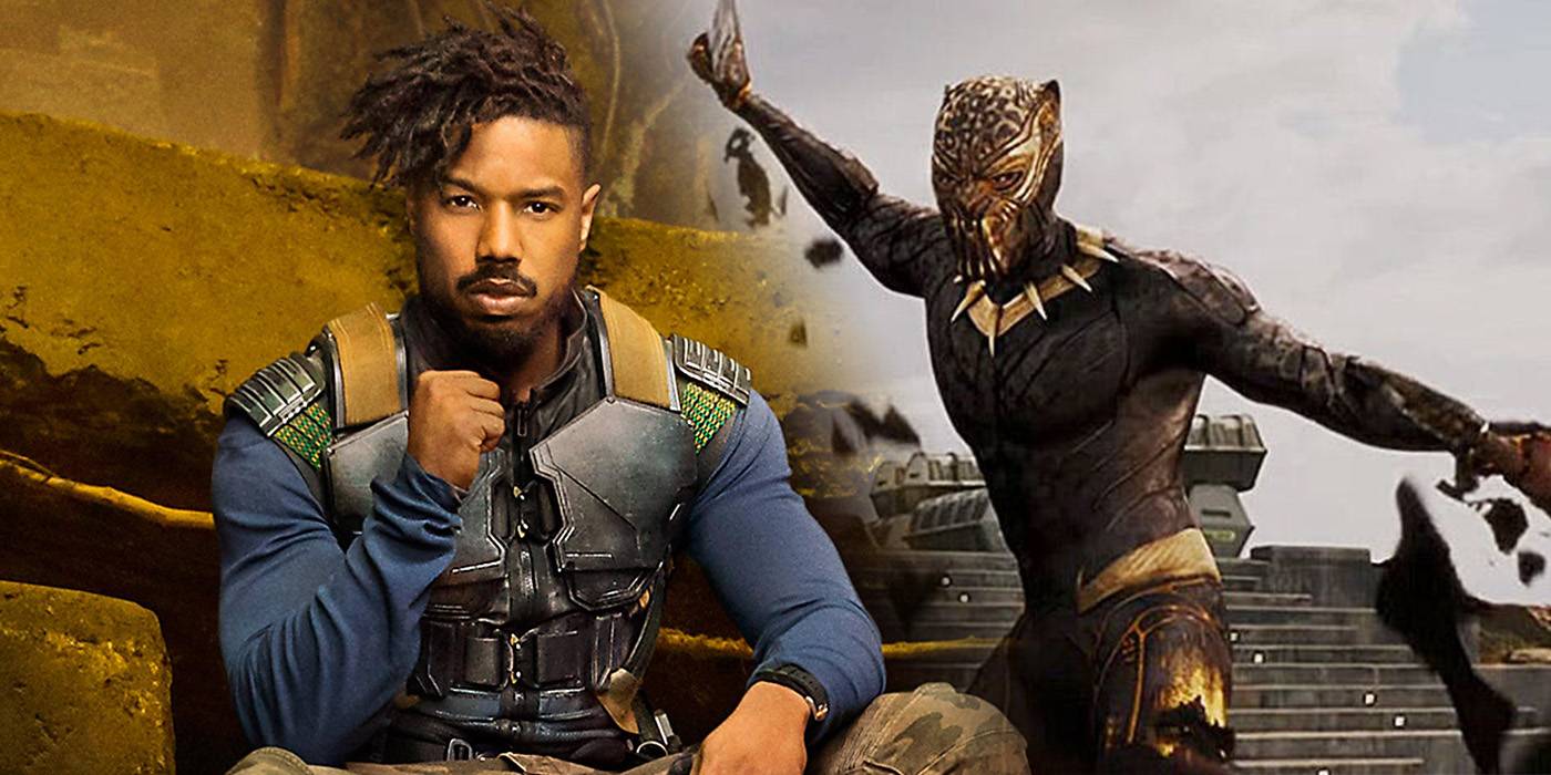 Sweatshirt Marvel Black Panther Erik Killmonger - Masque Imprimé, Coupe Classique, 100% Coton, Licence Officielle