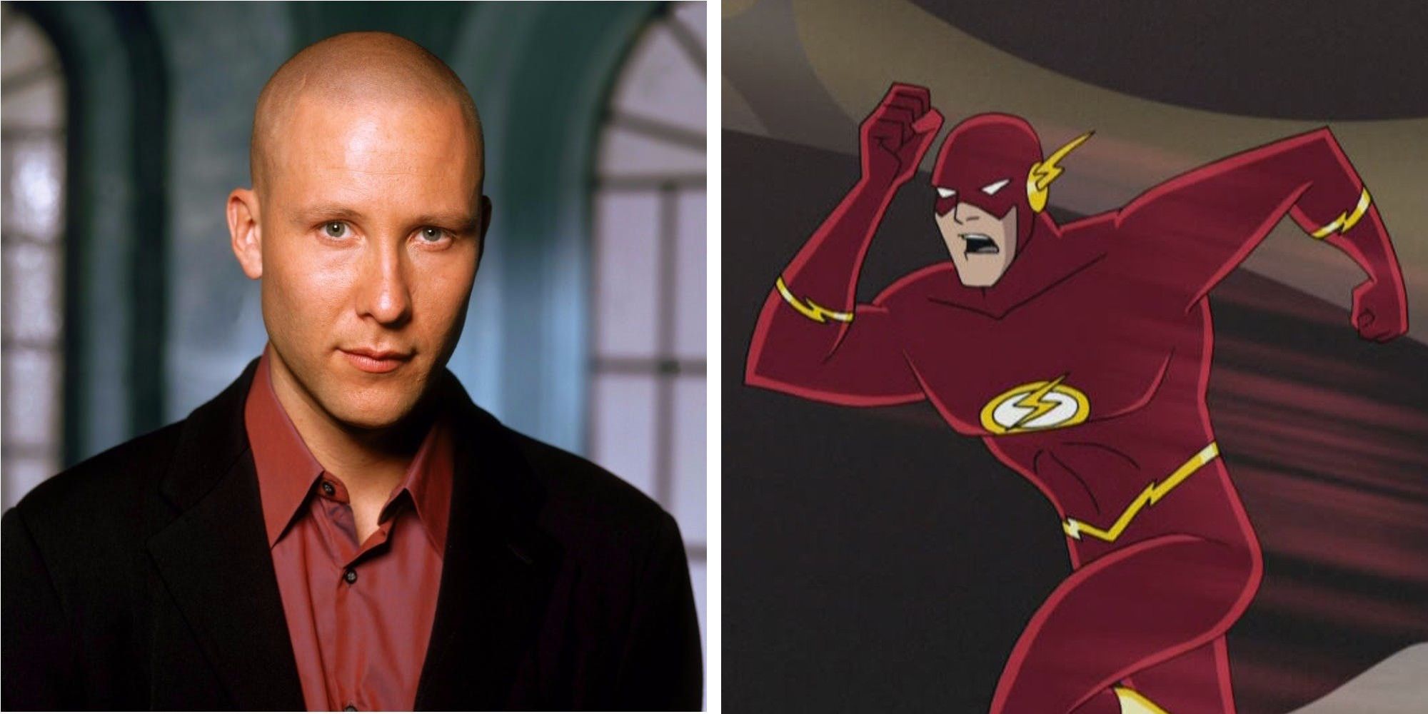 Michael Rosenbaum as The Flash and Lex Luthor