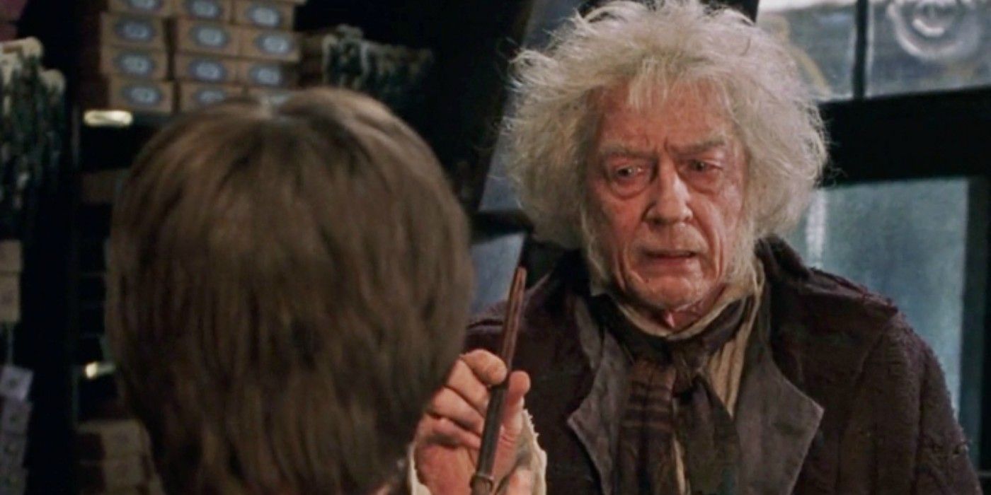 Ollivander talking to Harry in HP and the Philosopher's Stone