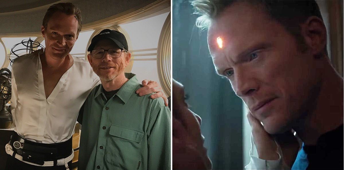 Paul Bettany in Solo A Star Wars Story and as Vision in MCU Marvel