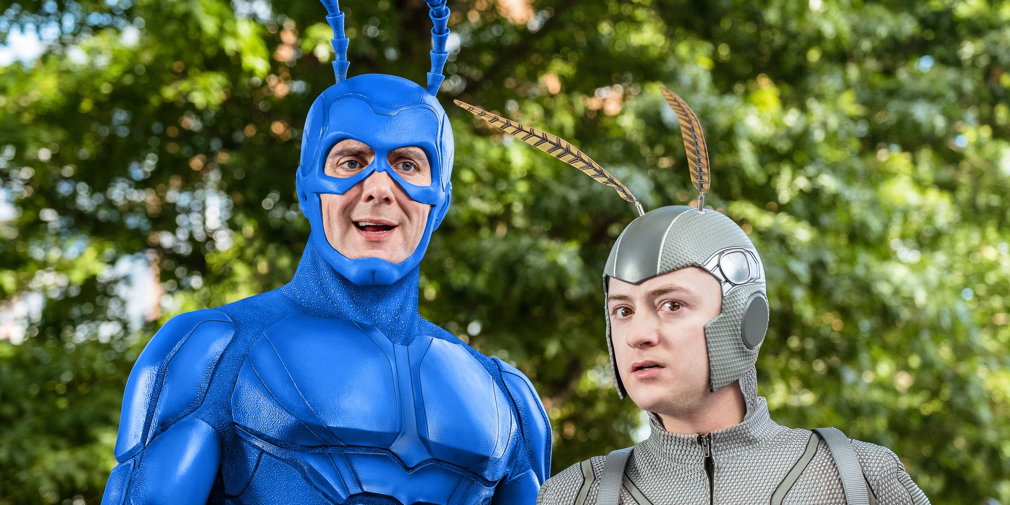 Peter Serafinowicz and Griffin Newman in The Tick Season 1