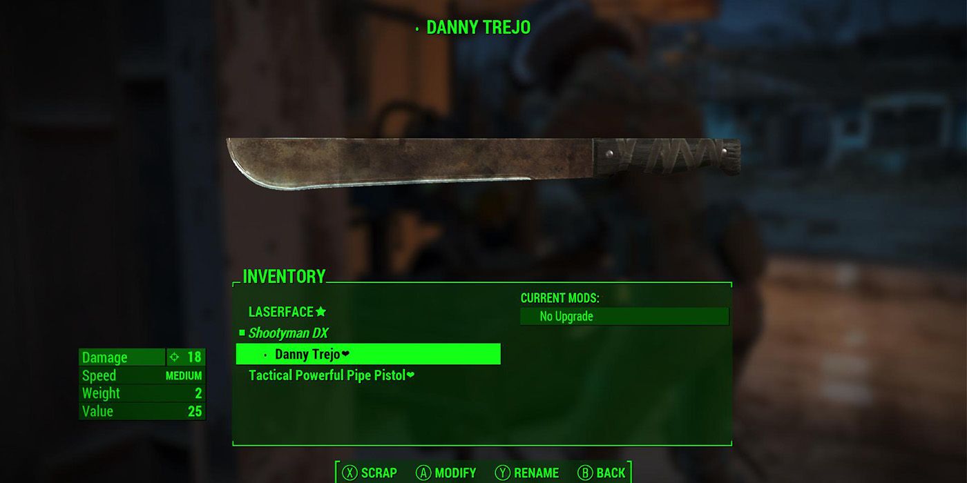 Rename weapons Fallout 4