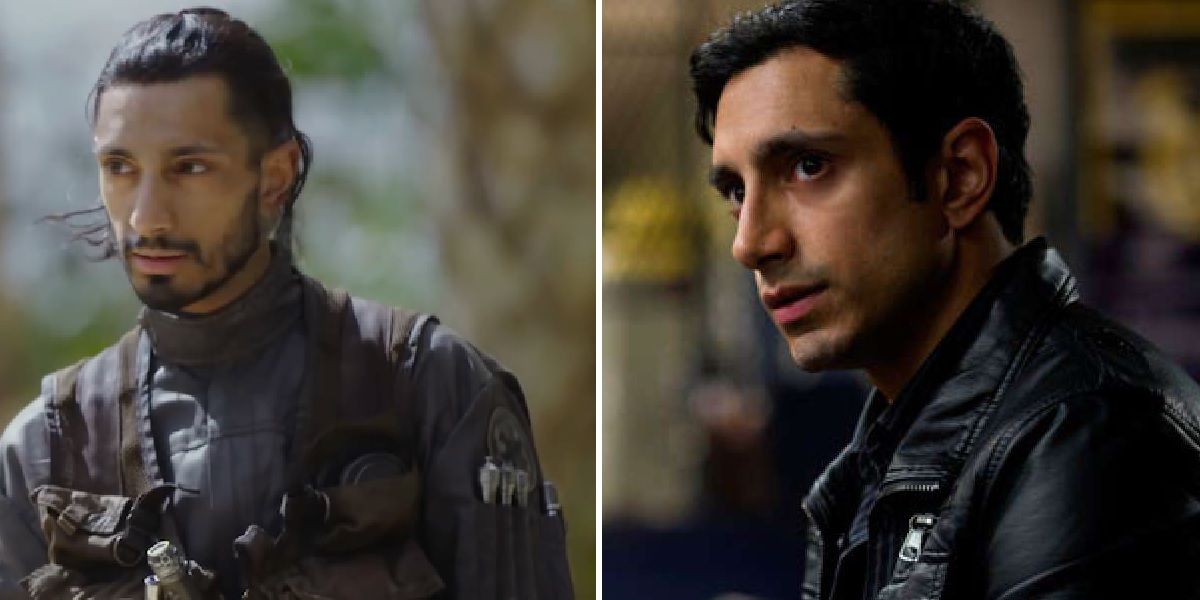 Riz Ahmed as Bodhi Rook in Star Wars Rogue One and Venom Dr Drake