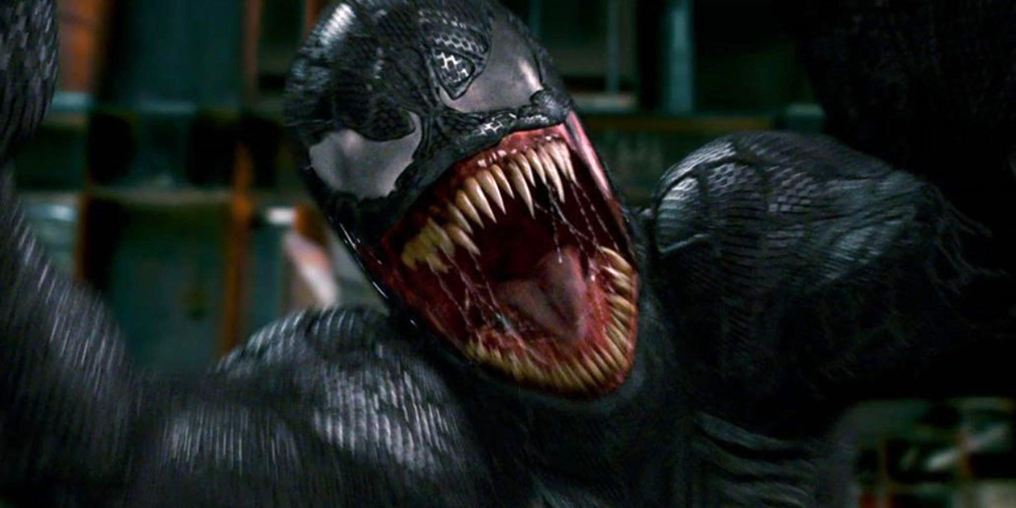 Venom lunging at the camera in Spider-Man 3