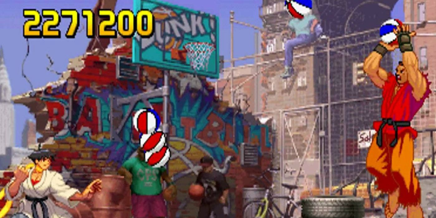 Street Fighter III Sean basketball