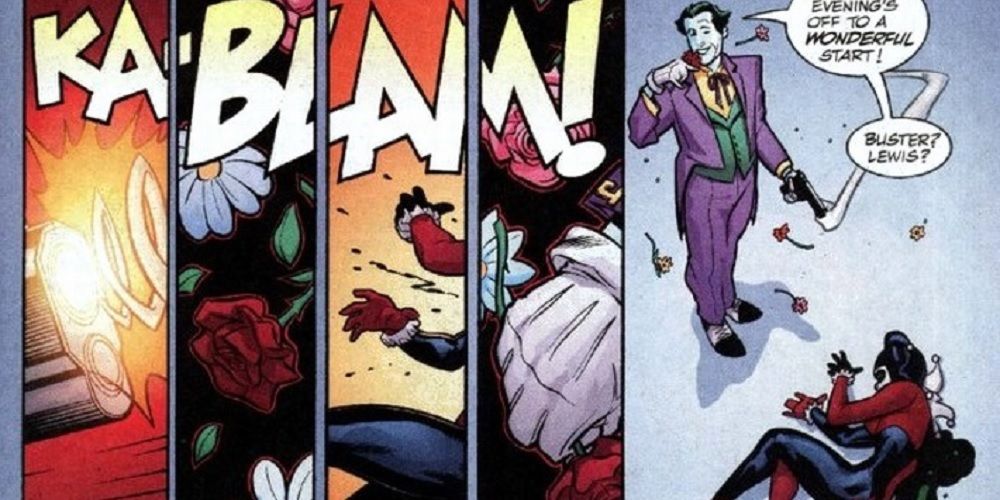 The Joker Shoots Harley Quinn