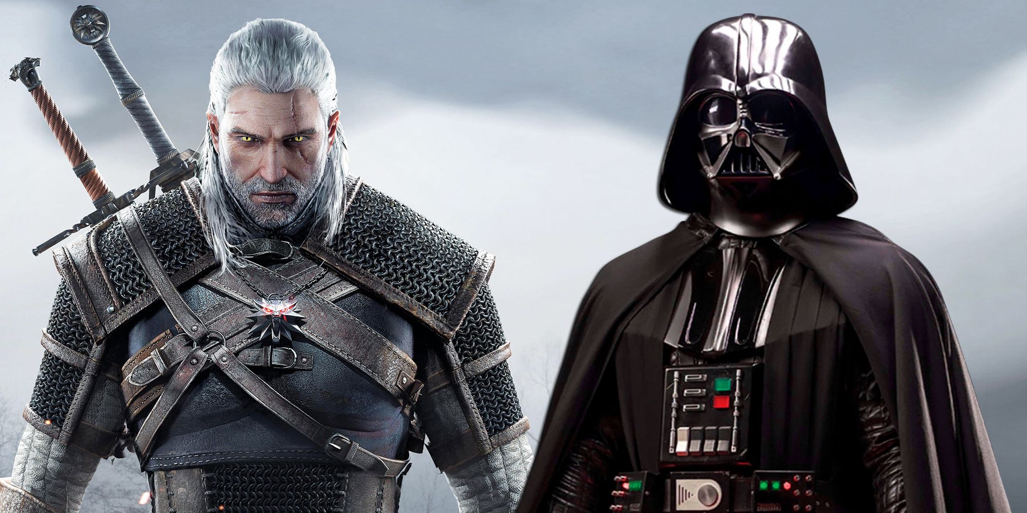 The Witcher 3's Geralt with Darth Vader