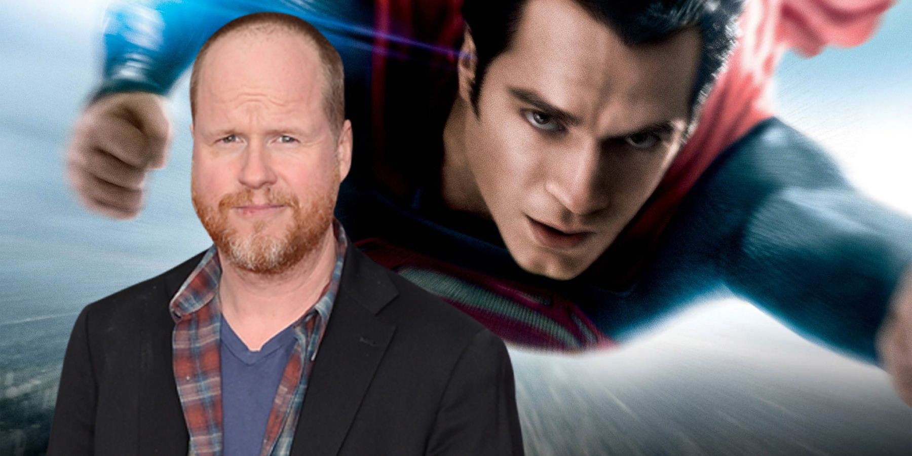 Joss Whedon and Henry Cavill as Superman