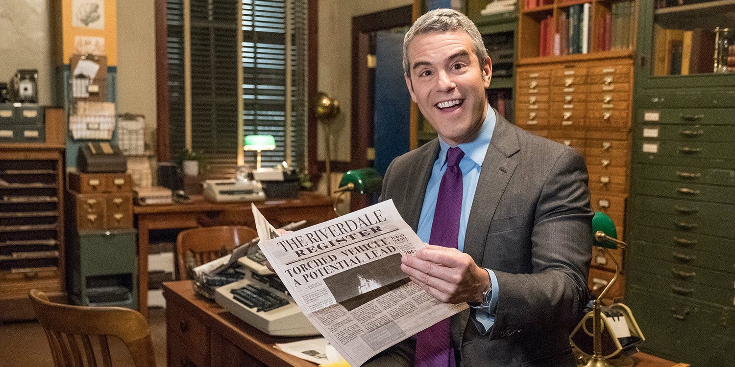 Andy Cohen on the Riverdale set