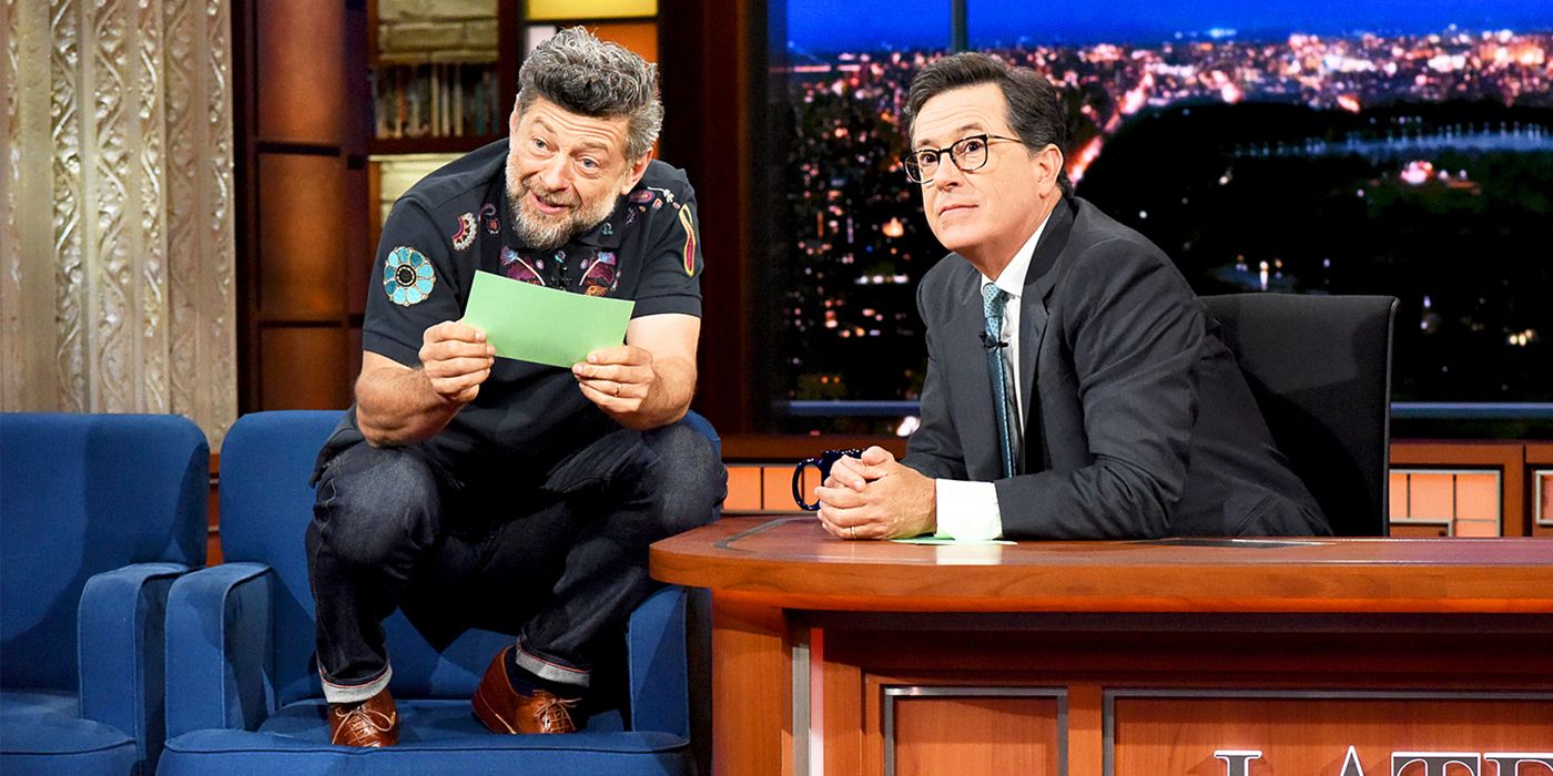 Andy Serkis on the Late Show with Stephen Colbert