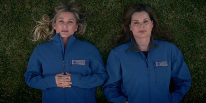 Arizona lying on the grass with Herman