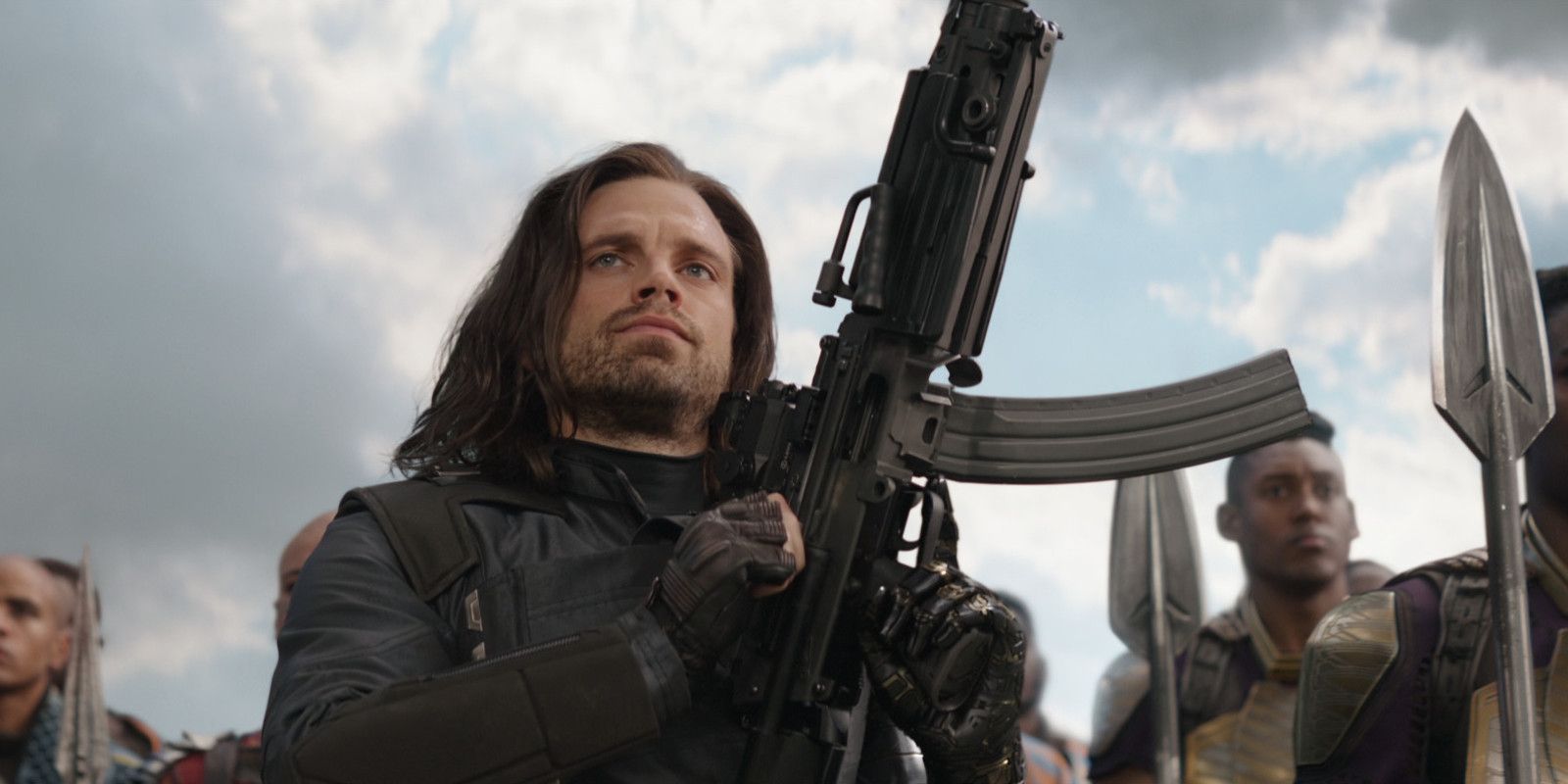 Bucky joining the fight in Avengers: Infinity War