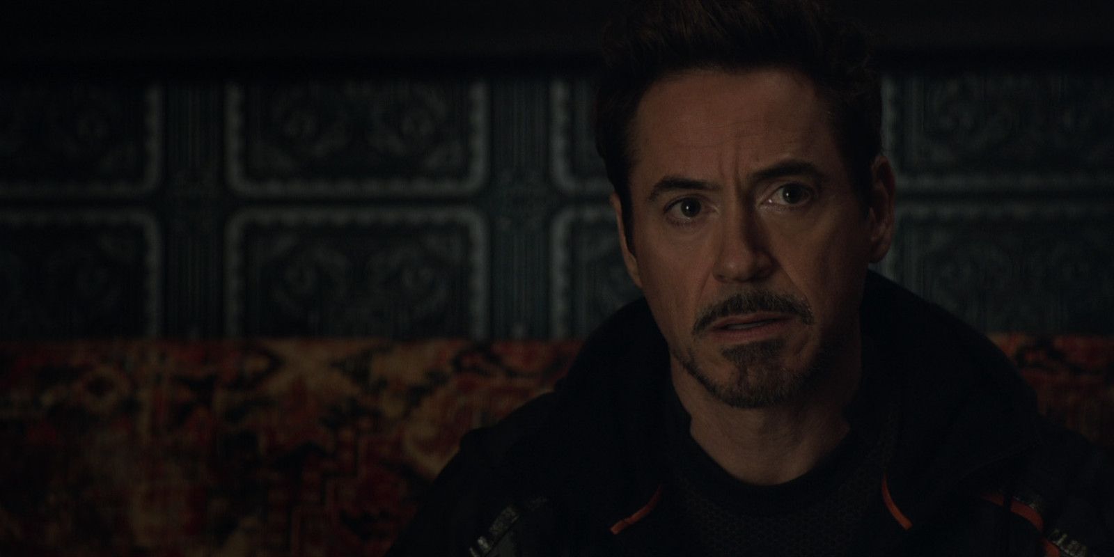 Avengers Infinity War Tony Stark Looks Nervous