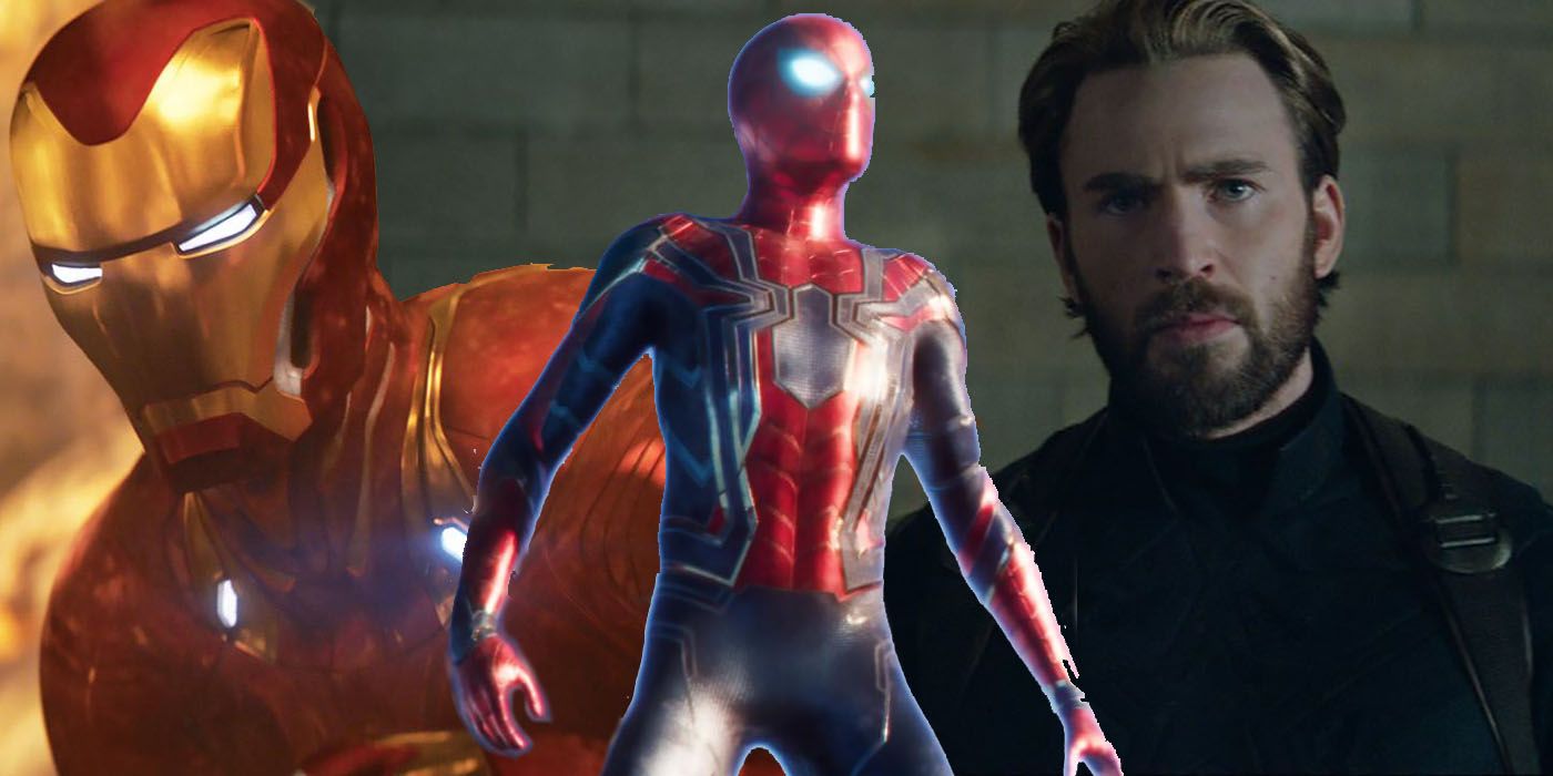 Avengers Infinty War Iron Man Spider-Man Captain America