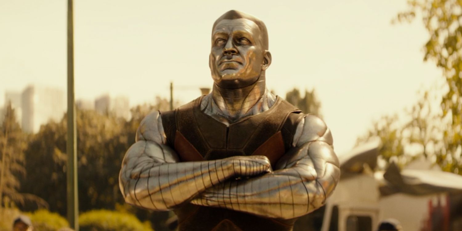 Colossus with his arms crossed in Deadpool 2 