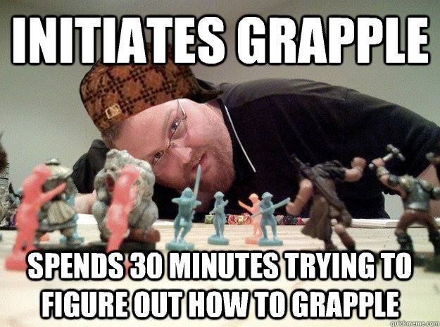 Dungeons and Dragons Grapple Rules