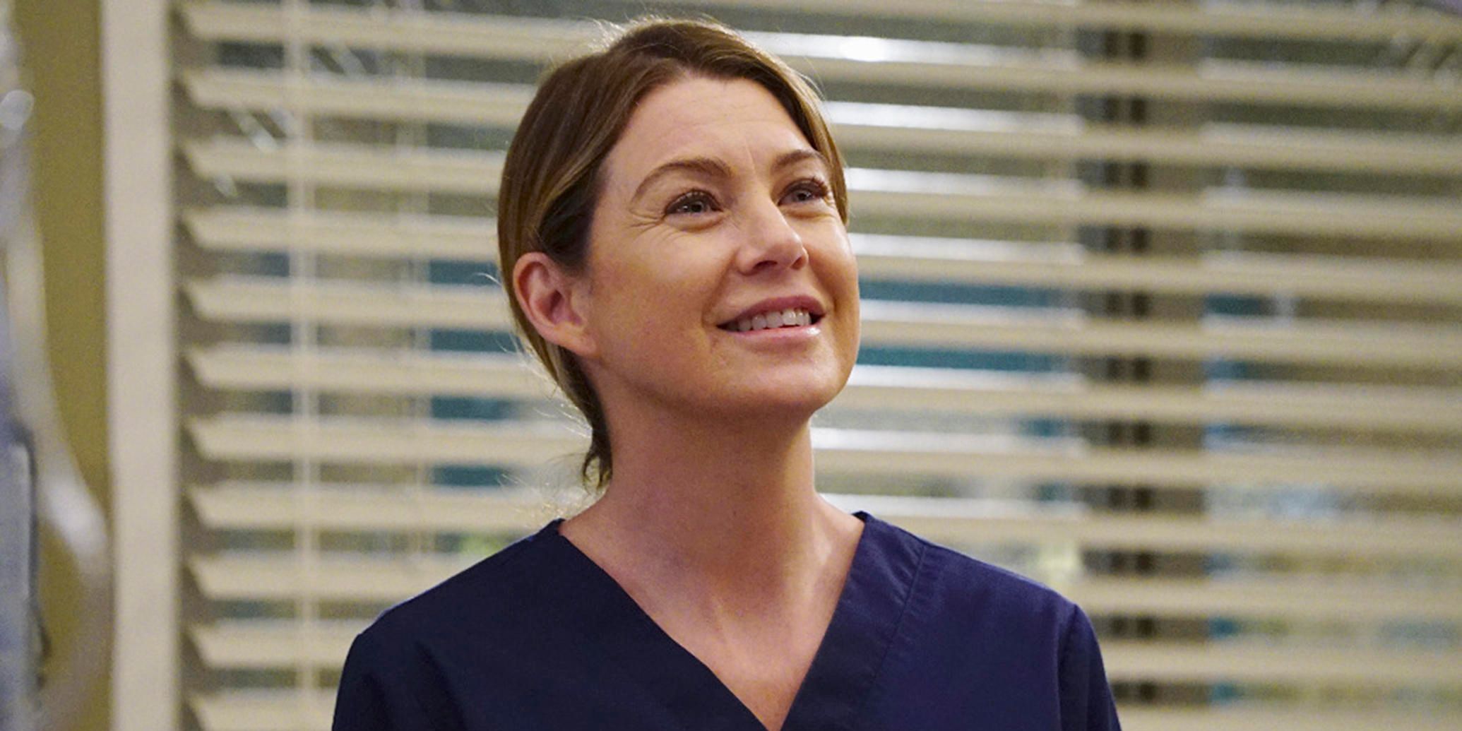 Grey's Anatomy Ellen Pompeo as Meredith Grey smiling