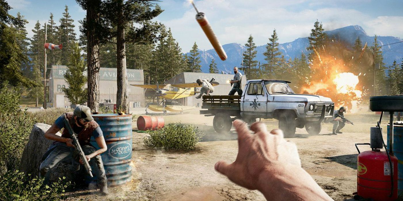 Far Cry 5 bomb throw