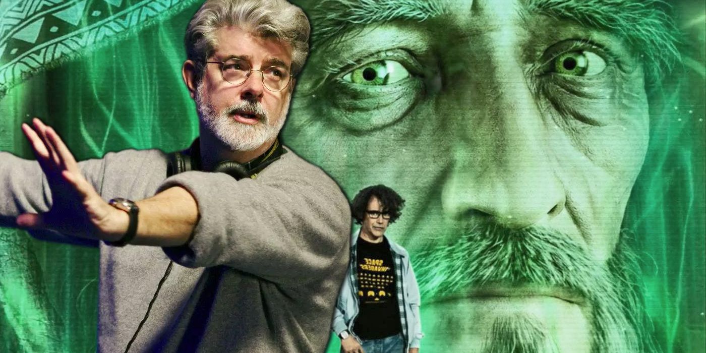 George Lucas and Halliday from Ready Player One