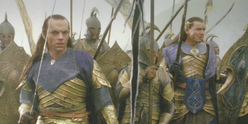 Gil-galad e Elrond lideram os Elfos na Sociedade do Anel.