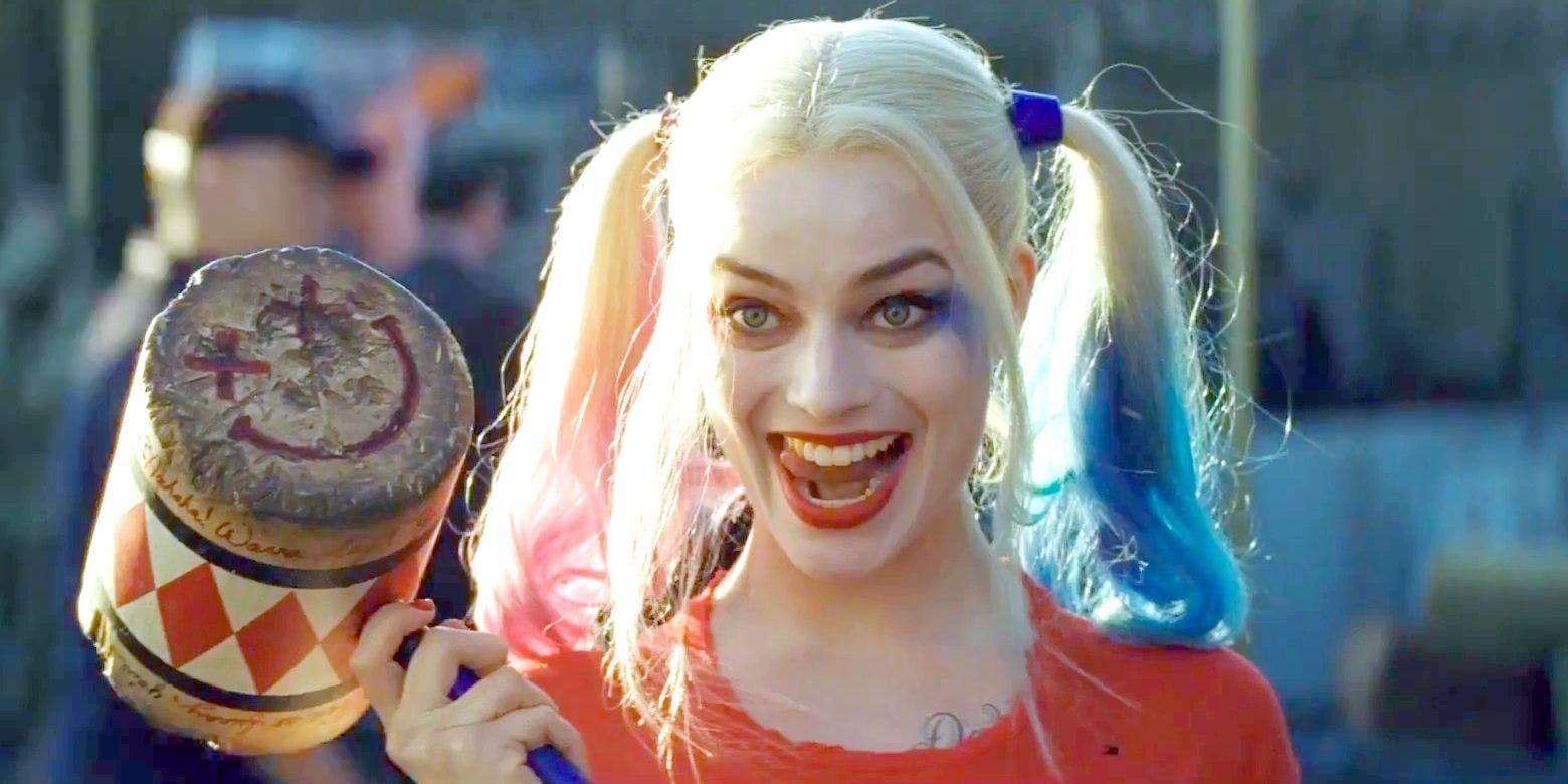 Harley Quinn with a mallet in Suicide Squad